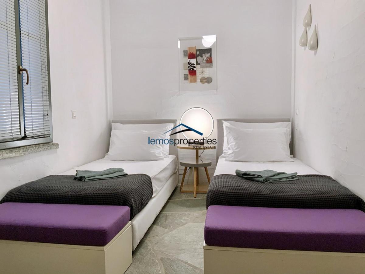 Aqua Blue, Only 100 Meters From The Beach Of Gialiskari Ioulis Exteriör bild